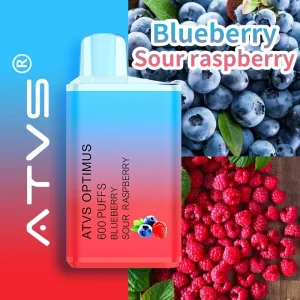 ATVS OPTIMUS Disposable Vape 600 Puffs – Blueberry Sour Raspberry