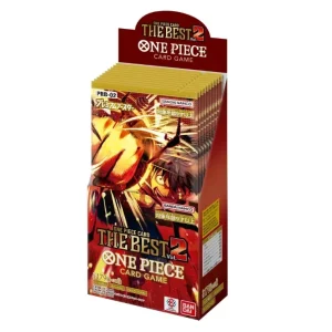 Bandai One Piece Card Game Premium Booster: The Best Vol.2 PRB-02 Box (Retailer Tape Cut)