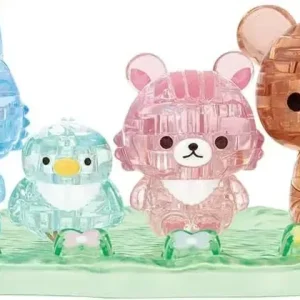 Beverly 76 Piece Crystal Puzzle Chinese Bear Friends 3D Toy Set