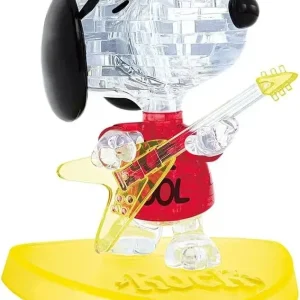 Beverly Snoopy Joe Cool 36-Piece Crystal Puzzle Figure Display