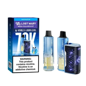 Blue Razz Ice - Lost Mary Nera Fullview 70k Disposable Vape Kit