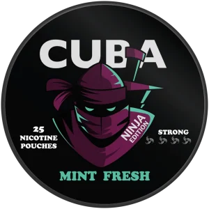 Cuba Ninja Mint Fresh Nicotine Pouches 16mg (5 Pack)