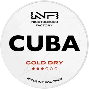 Cuba White Line Cold Dry Nicotine Pouches 10mg (5 Pack)