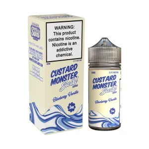 Custard Monster Swirl Edition – Blueberry Vanilla – 100ML E-Liquid