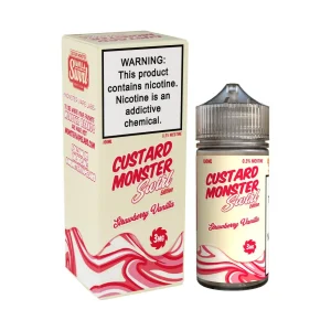 Custard Monster Swirl Edition – Strawberry Vanilla – 100ML E-Liquid