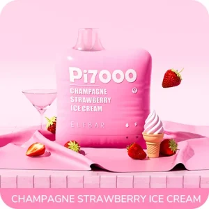 ELF BAR PI7000 Disposable Vape 7000 Puffs – Champagne Strawberry Ice Cream