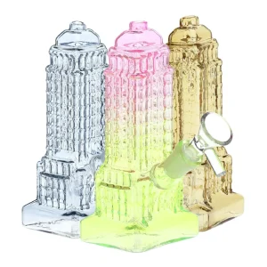 Empire State of Mind Glass Bong - 6in