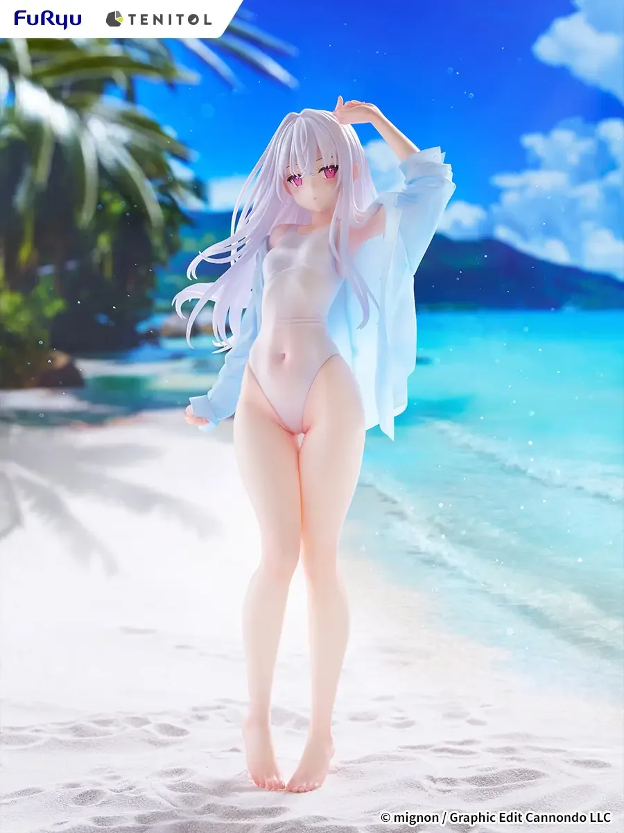 Furyu TENITOL TALL Shiro Swimsuit Complete Anime Figure Mignon - Image 2