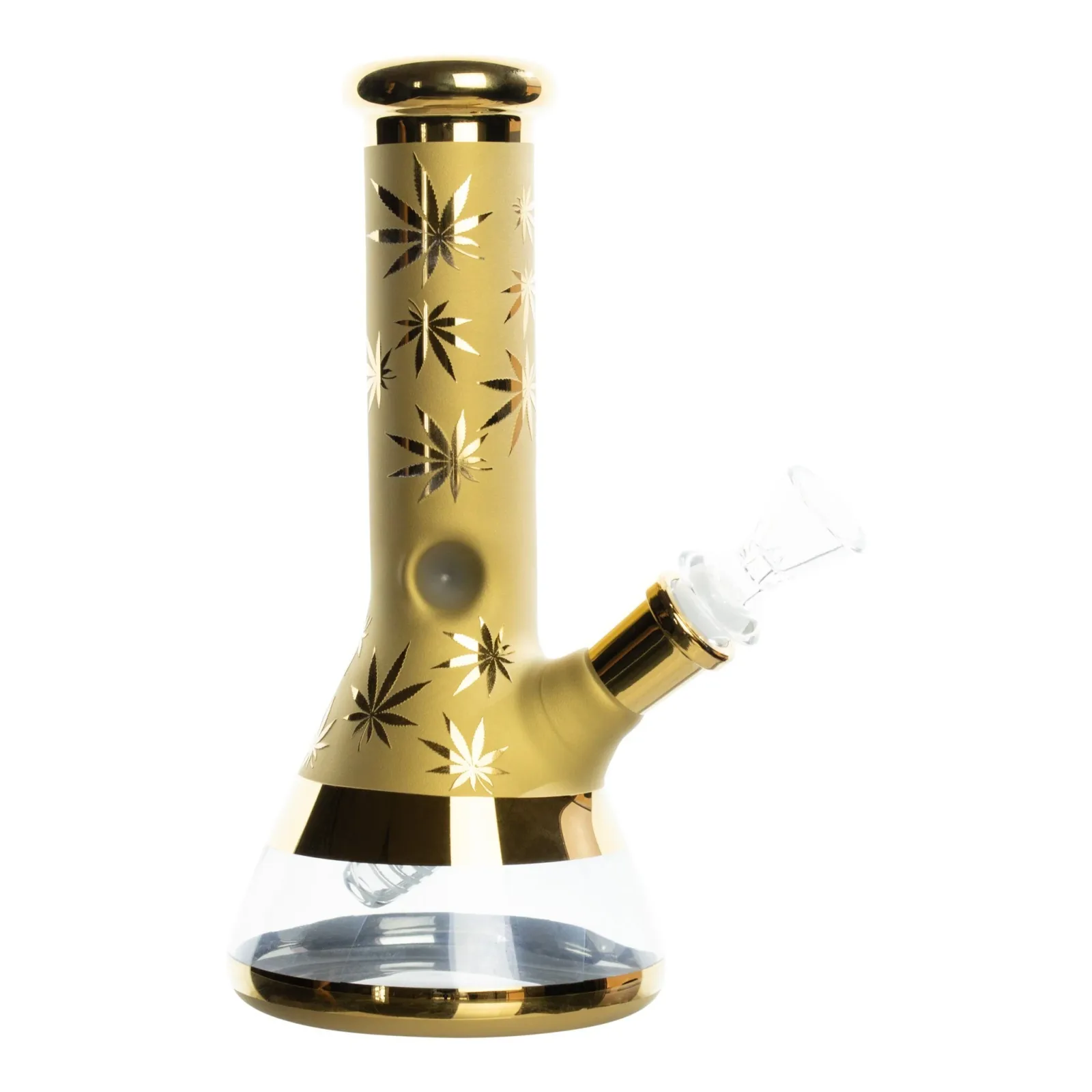 Gold Leaf Plated Bong - 9in - Image 2