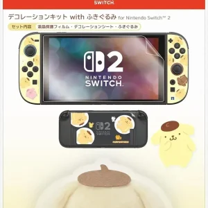 HORI Decoration Kit Set Pompompurin Plush for Nintendo Switch 2