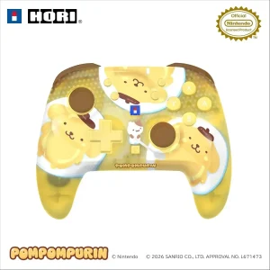 Hori Wireless Horipad Turbo Switch 2 Pompompurin Cute Gamepad