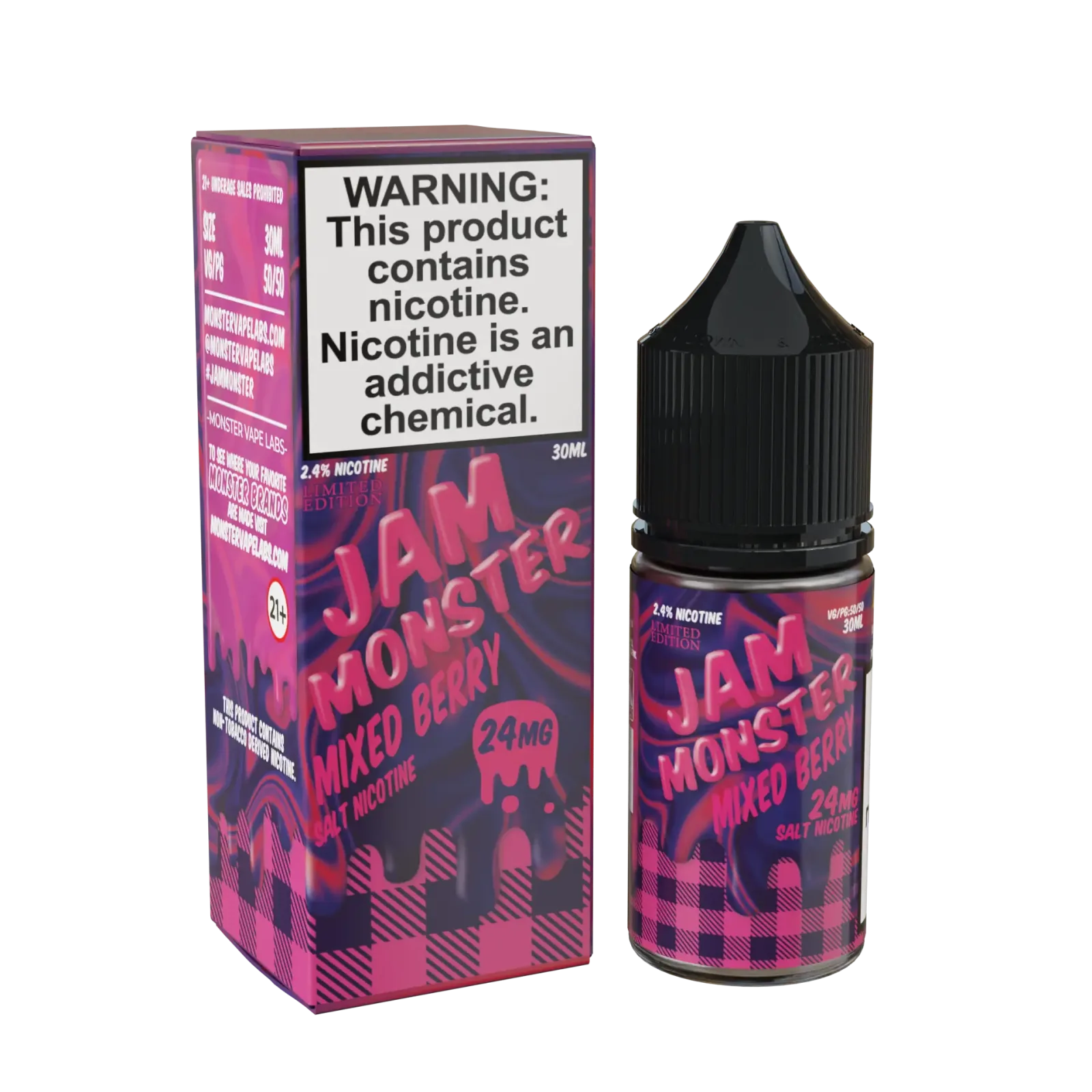 Jam Monster Salt – Mixed Berry – 30ML E-Liquid