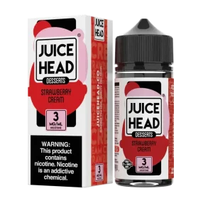Juice Head Desserts – Strawberry Cream – 100ML E-Liquid