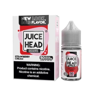 Juice Head Salts – Strawberry Cream – 30ML E-Liquid