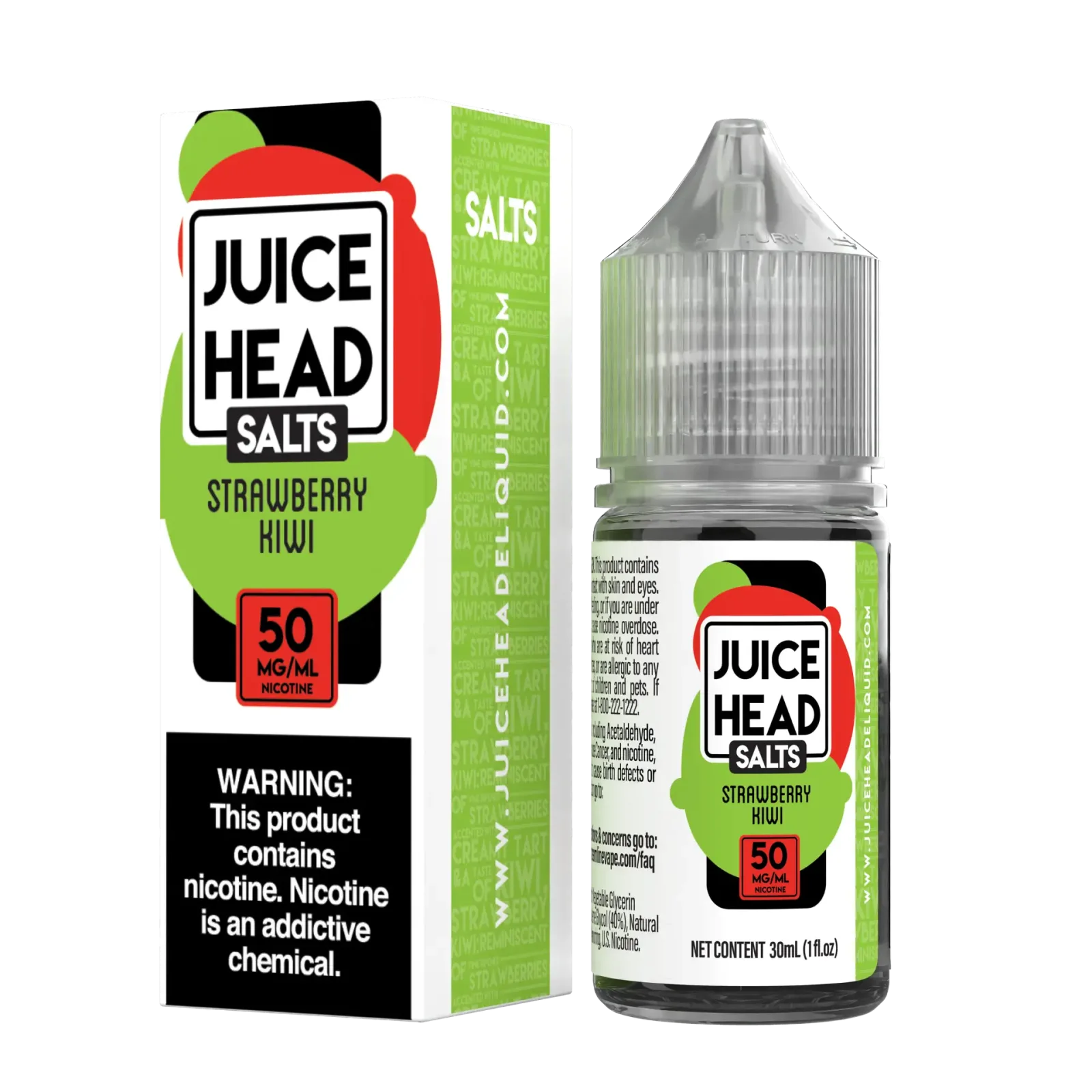 Juice Head Salts – Strawberry Kiwi – 30ML E-Liquid