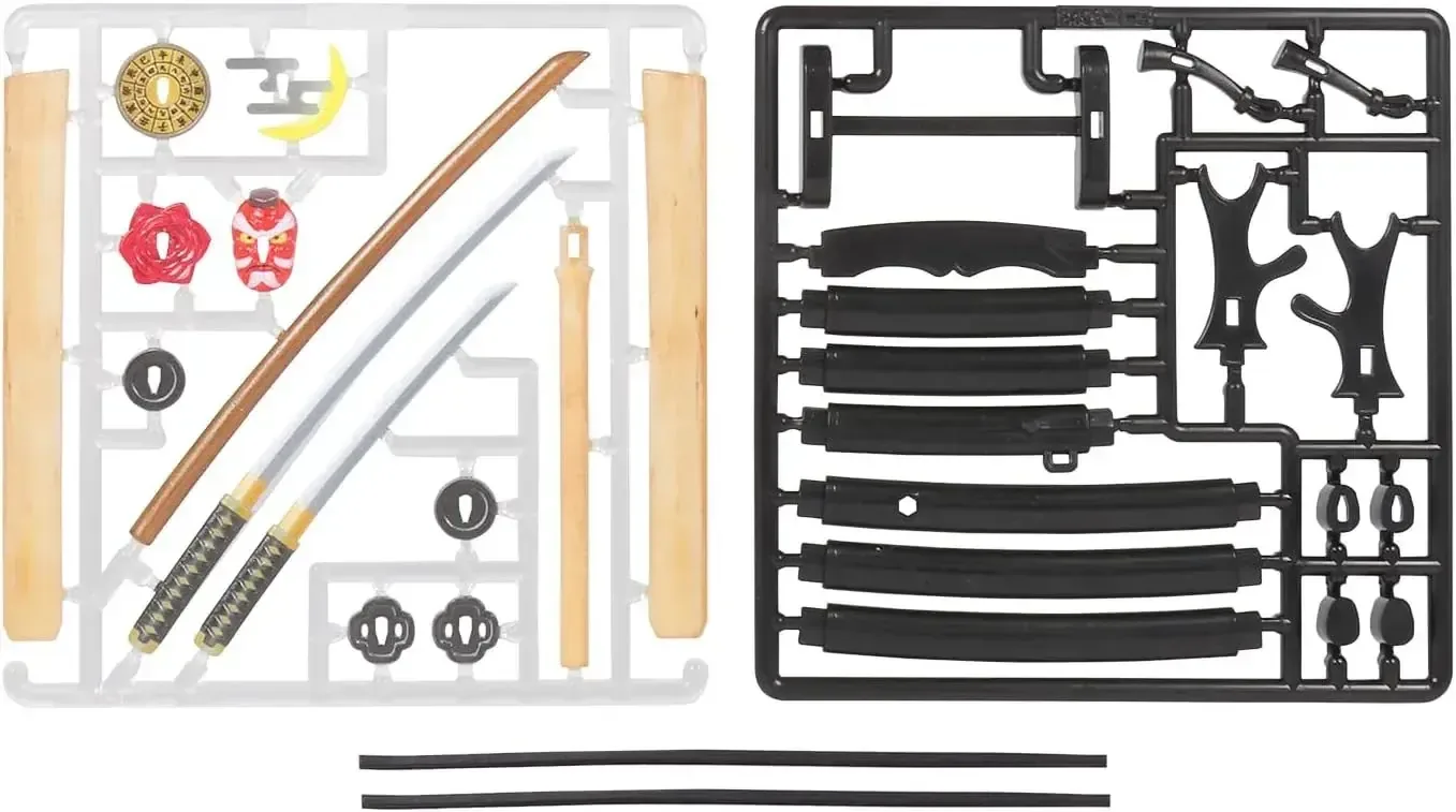 MIC DIG Pripla Samurai Weapons 1:12 Scale Full Color Plastic Kit - Image 2