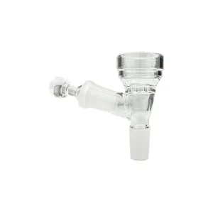 MiniNail Flower Wand Glass Bowl with Pass-Through Carb