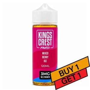 Mixed Berry Ice - 3mg - Kings Crest Fruits - 120mL Buy 1 Get 1