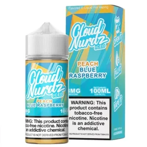 Peach Blue Razz Iced by Cloud Nurdz TFN 100mL
