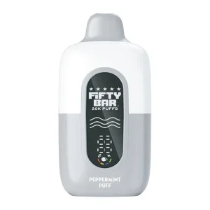 Peppermint Puff Fifty Bar 20K - Vapeoutletus Online Vape Store
