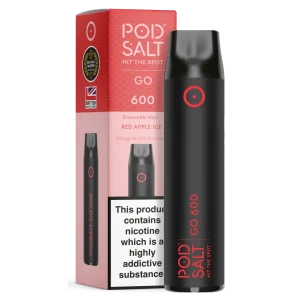 Pod Salt GO 600 Red Apple Ice Disposable Device