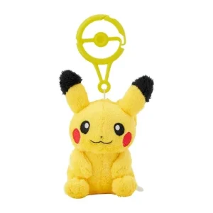 Pokemon Pikachu Mascot Keychain with Carabiner Clip for Easy Attachment