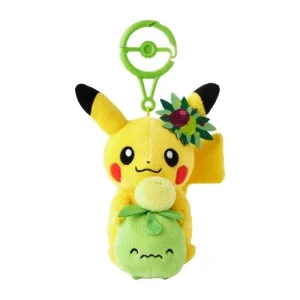 Pokemon Pikachu Minnie Mascot Keychain with Durable Carabiner