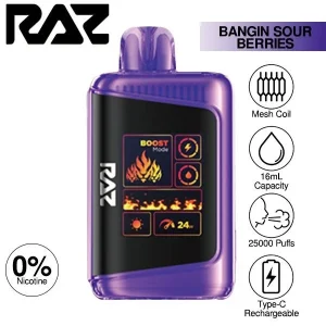 Raz LTX 25K Zero Nicotine - 5 Pack