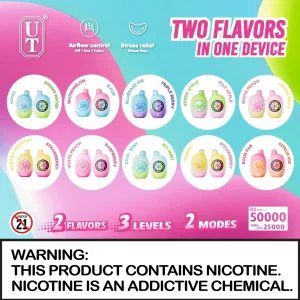 Flum UT Bar 50K Disposable Vape 5%- 5 pack