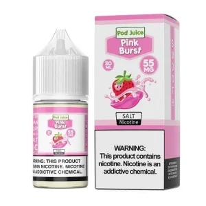 Pod Juice Pink Burst TF 30ml Nic Salt Vape Juice - 55mg