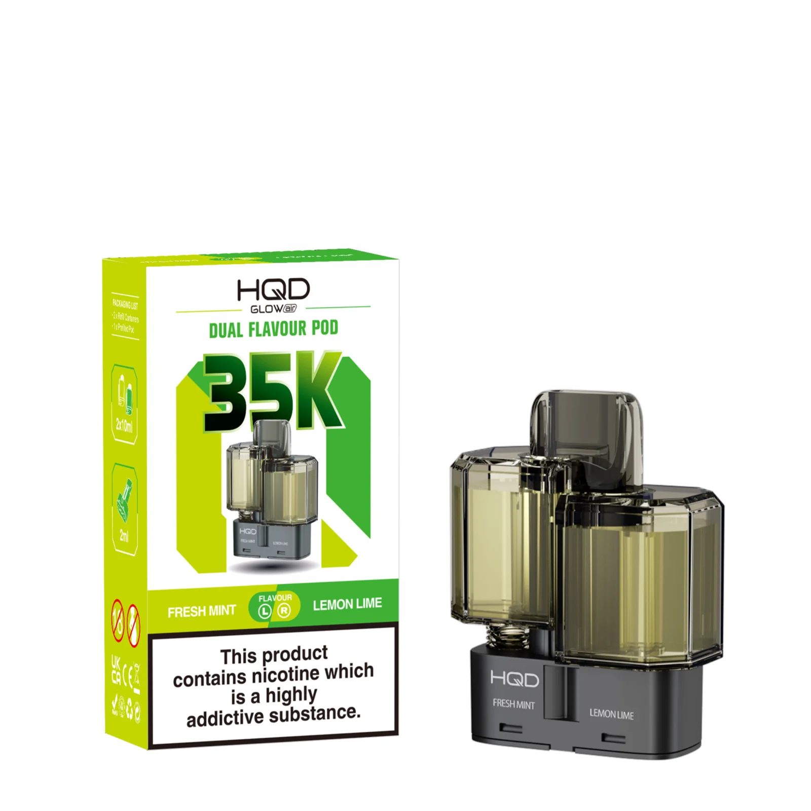 HQD Glow Air 35k Prefilled Pods - Image 2