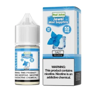 Pod Juice Jewel Mint Sapphire TF 30ml Nic Salt Vape Juice - 35mg (Synthetic Nicotine)