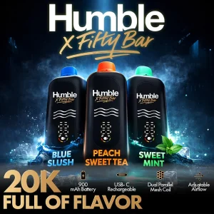 Humble x Fifty Bar 20K Disposable 5% (Display Box of 5)