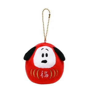Sekiguchi Daruma Snoopy Plush Toy 8.5cm Cute Collectible Mascot
