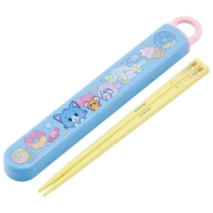 Skater Kids Chopsticks Set with Case 16.5cm Antibacterial Tom and Jerry Theme