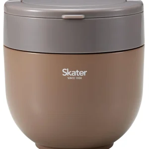 Skater Nut Brown Insulated Rice Bowl Lunch Jar 1250ML with Foldable Handle