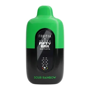Sour Rainbow FRUITIA X Fifty Bar 20K - Vapeoutletus Online Vape Store