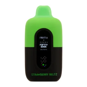 Strawberry Beltz FRUITIA X Fifty Bar 20K - Vapeoutletus Online Vape Store