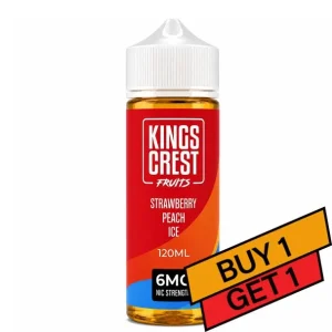 Strawberry Peace Ice - 6mg - Kings Crest Fruits - 120mL Buy 1 Get 1