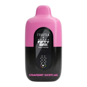Strawberry Shortcake FRUITIA X Fifty Bar 20K - Vapeoutletus Online Vape Store