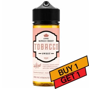 Sweet Tobacco - 3mg - King's Crest - 120mL BUY 1 GET 1