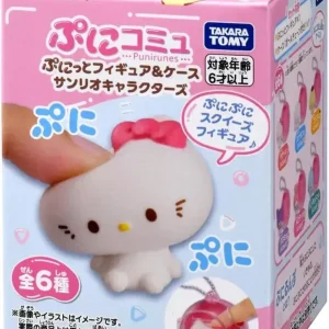 Takara Tomy Sanrio Puni Comic Punitto Figure and Carrying Case