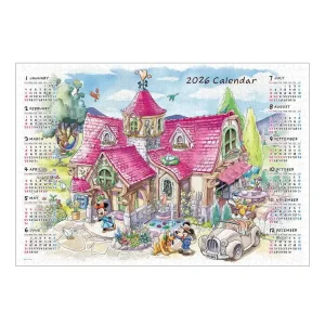 Tenyo Disney 2026 Calendar 1000-Piece Jigsaw Puzzle Includes Glue & Spatula