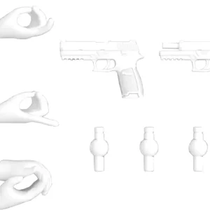 Tomytec Little Armory Megami Device White Plastic Gun Handle