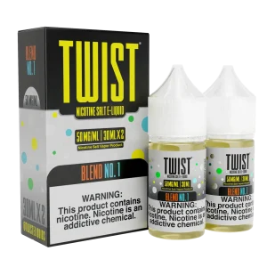 TWIST Nicotine Salt E-Liquid – Blend No.1 – 60ML E-Liquid (Twin 30ML Pack)