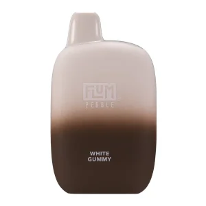 White Gummy FLUM Pebble - Vapeoutletus Online Vape Store
