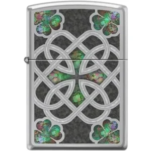 Zippo Lighter - Celtic Trinity Knot High Polish Chrome